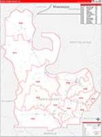 Pointe Coupee Parish (), La Carrier Route Wall Map
